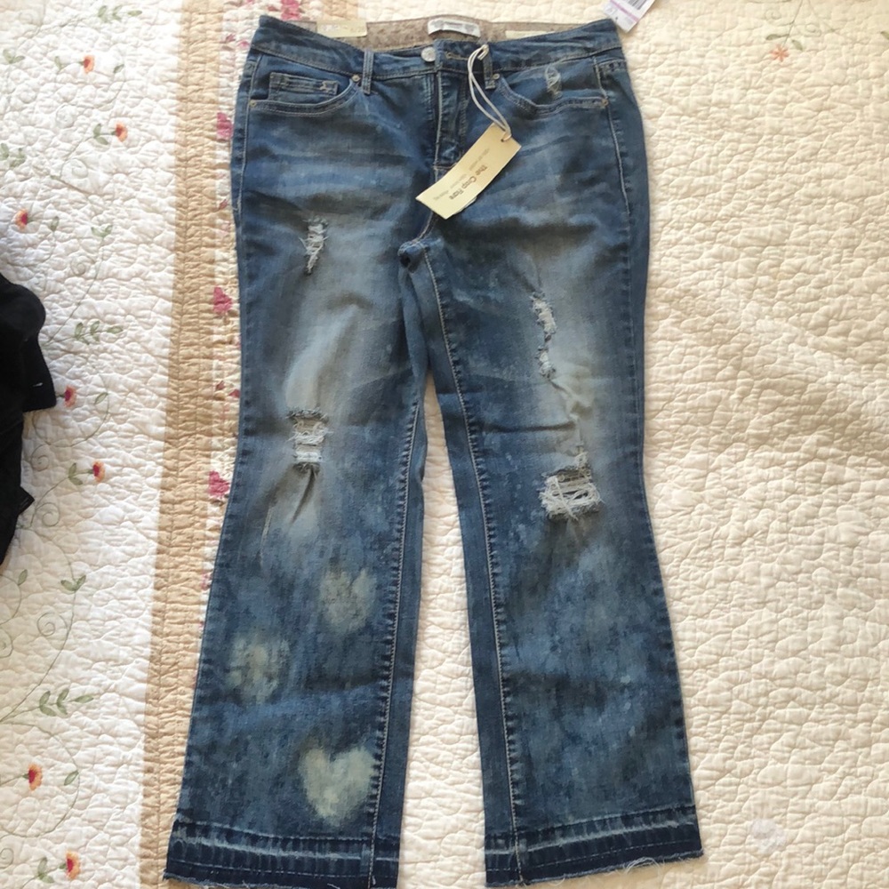 Capri crop flare ripped jeans - Size 6